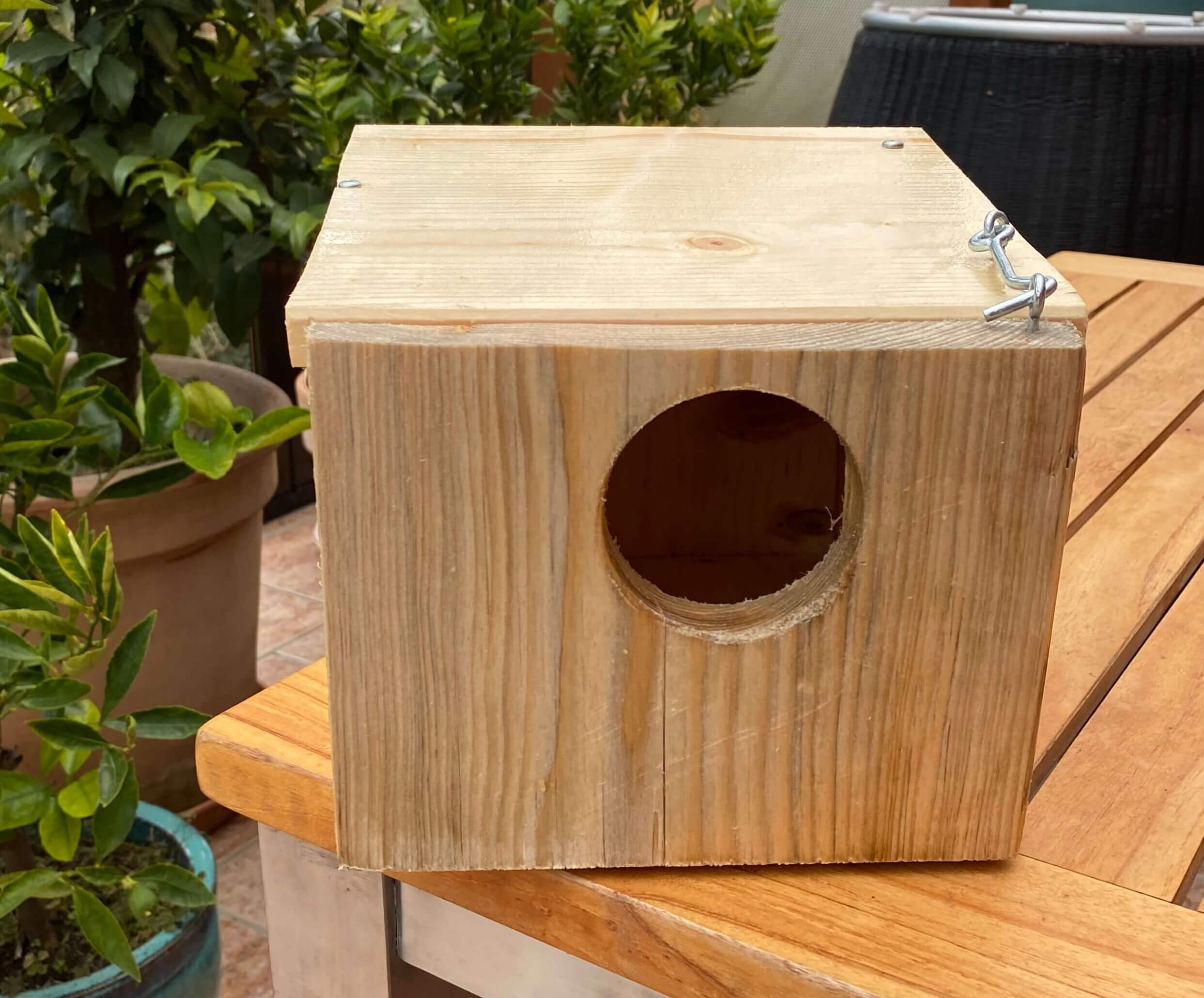 Vogelhäuschen Vogelhäuschen fertig detail © Klaus Kühlewind